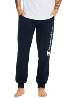 Champion Script Slim Leg Cuff Pant Navy