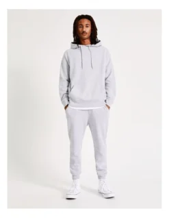 Nathan Pull Over Hoodie Grey