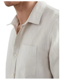 French Connection Linen Regular Fit Shirt -Gant Shop 782129530 4 1 720x928