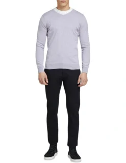 Oxford Cotton Cashmere V-neck Pullover -Gant Shop 794258470 5 720x928