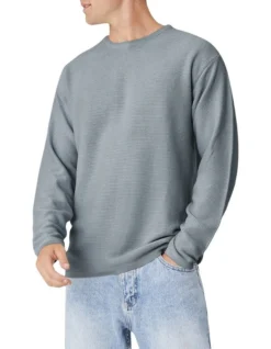 The Washed Richland Knit In Powder Blue