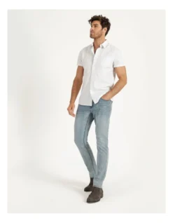 Daltry Dobby Short Sleeve Shirt White -Gant Shop 835056010 6 720x928