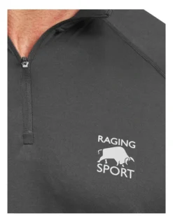 Performance Quarter Zip Long Sleeve Top Black -Gant Shop 842824900 3 720x928