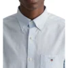 Gant The Broadcloth Banker Long Sleeve Shirt In Blue -Gant Shop 858336220 1 720x928