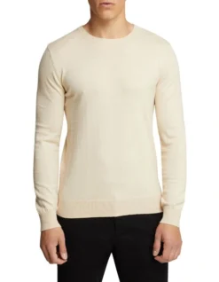 Oxford Crew Neck Cotton Cashmere Pullover