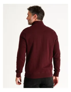 Bloomsbury Quarter Zip Sweater Wine -Gant Shop 879844510 6 720x928