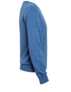 Cashmere Crewneck Knit In Denim -Gant Shop 883059220 5 720x928