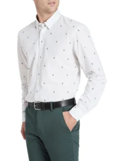 Pinstripe Ls Shirt Khaki Multi