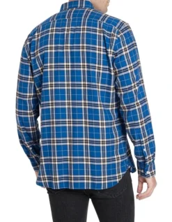 Jimmy Long Sleeve Shirt Blue Check -Gant Shop 890708950 3 720x928