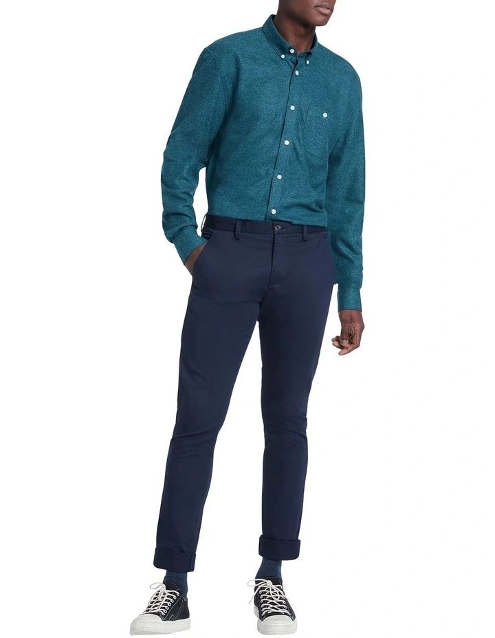 Alban Long Sleeve Shirt Teal 4 Alban Long Sleeve Shirt Teal - Image 2
