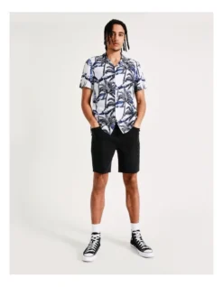 Mojave Cactus Print Short Sleeve Rayon Shirt In White -Gant Shop 899103160 2 720x928