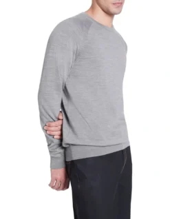 Max Merino Crew Grey Marle