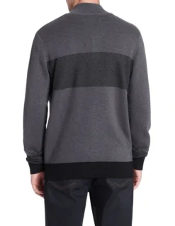 Broadway Knit Cardigan Charcoal Marle -Gant Shop 906285520 3 720x928