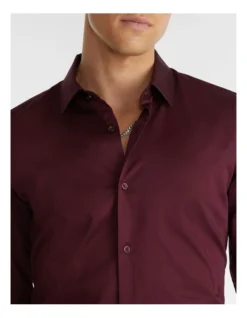 Portsea Slim Shirt Burgundy 9 Portsea Slim Shirt Burgundy -Gant Shop 906467950 3 720x928