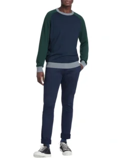 Maxwell Crew Knit Sweater Navy -Gant Shop 909655210 2 720x928