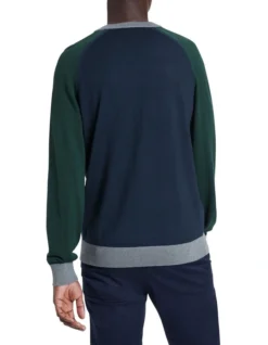 Maxwell Crew Knit Sweater Navy -Gant Shop 909655210 3 720x928