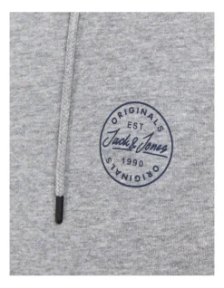 Jack & Jones Shark Sweat Hood In Light Grey Melange -Gant Shop 913651210 4 720x928