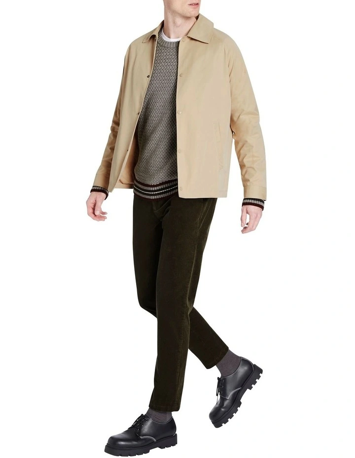 Luke Coach Jacket In Light Tan 4 Luke Coach Jacket In Light Tan - Image 2