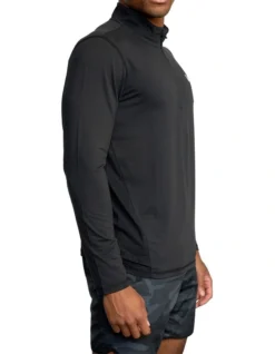 RVCA Sport Vent Long Sleeve Half Zip Pullover Black -Gant Shop 915226390 5 720x928