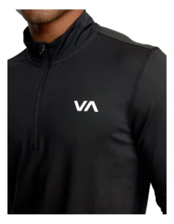 RVCA Sport Vent Long Sleeve Half Zip Pullover Black -Gant Shop 915226390 6 720x928