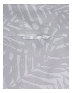 Palm Tree Poplin Short Sleeve Shirt In Grey -Gant Shop 916060510 7 720x928