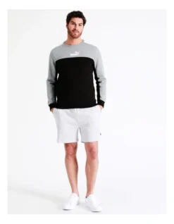 Puma Ess Block Crew Sweater In Black/Grey 10 Puma Ess Block Crew Sweater In Black/Grey -Gant Shop 916803820 3 1 720x928