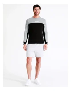 Puma Ess Block Crew Sweater In Black/Grey 12 Puma Ess Block Crew Sweater In Black/Grey -Gant Shop 916803820 5 720x928