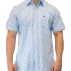 Embroided Ditsy Oxford Short Sleeve Shirt In Blue -Gant Shop 916936480 1 720x928