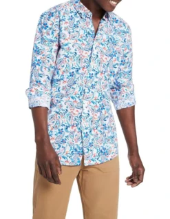 Whoops-a-paisley Long Sleeve Shirt In Multi