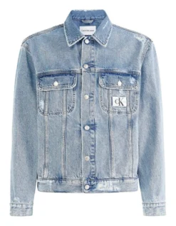 Calvin Klein Jeans Regular 90s Denim Jacket In Blue Duster 11 Calvin Klein Jeans Regular 90s Denim Jacket In Blue Duster -Gant Shop 926554150 5 720x928