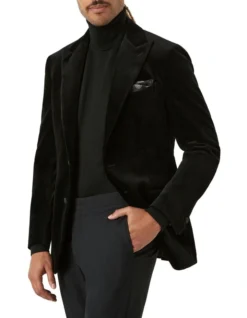 Matera Velvet Jacket In Black