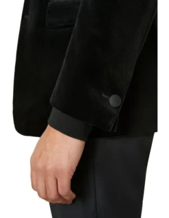 Matera Velvet Jacket In Black -Gant Shop 927883810 927862570 4 720x928