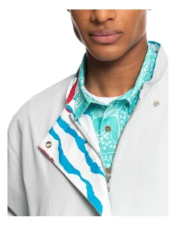 Quiksilver X Stranger Things The Steve Jacket In Pearl Blue -Gant Shop 928339660 6 720x928