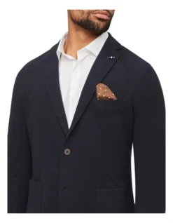 Van Heusen Textured Knit Blazer In Navy -Gant Shop 929938240 3 720x928