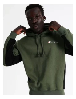 Champion Panel Hoodie In Green