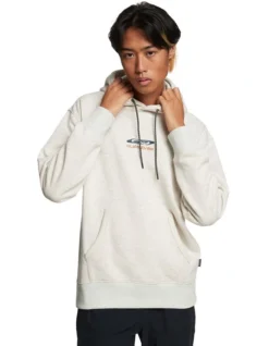Quiksilver Sunny Peaksy Hoodie In Antique White Heather