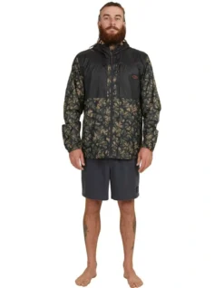Quiksilver Mikey Wright Lizard Heads Hooded Jacket In Black -Gant Shop 933858820 6 720x928