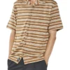 Los Thrills Stripe Bowling Shirt In Stone 1 Los Thrills Stripe Bowling Shirt In Stone -Gant Shop 936951400 1 720x928