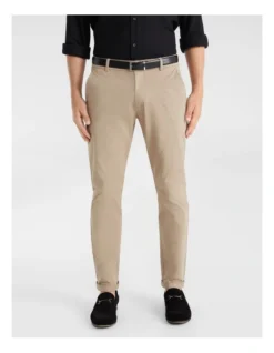 Danny Super Stretch Slim Chinos In Sand