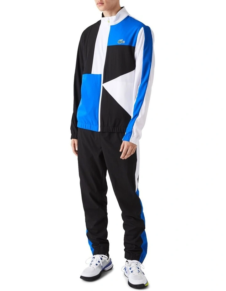 Lacoste Team Leader Poly Tracksuit In White/Black 3 Lacoste Team Leader Poly Tracksuit In White/Black