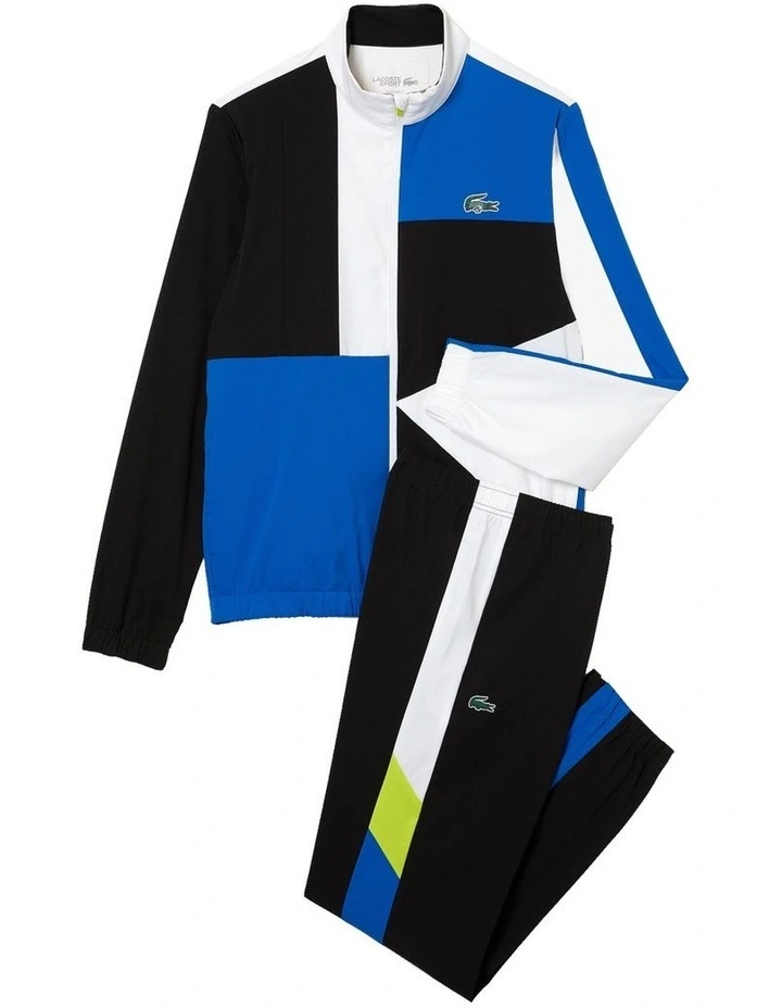 Lacoste Team Leader Poly Tracksuit In White/Black 9 Lacoste Team Leader Poly Tracksuit In White/Black - Image 7