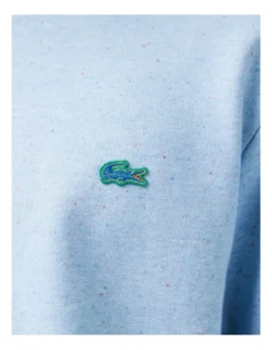 Lacoste Textured Crew Neck Sweat Top In Blue -Gant Shop 938033470 5 720x928