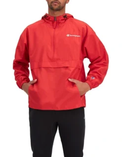 Champion Packable Jacket In Scarlet