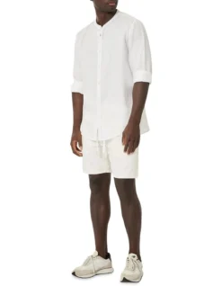 The Mandarin Trinidad Long Sleeve Shirt In White -Gant Shop 948061540 3 720x928