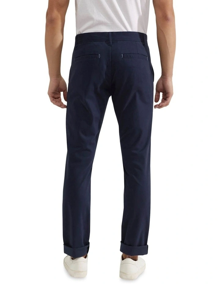 Oxford Stretch Organic Cotton Skinny Fit Chinos In Navy 5 Oxford Stretch Organic Cotton Skinny Fit Chinos In Navy - Image 3