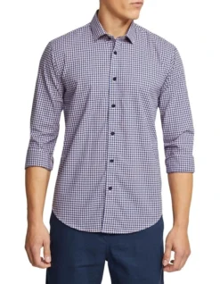 Oxford Kenton Checked Shirt In Pink/Blue