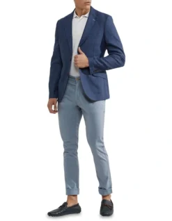 Oxford Milton Linen Blazer In Navy -Gant Shop 948783340 5 720x928