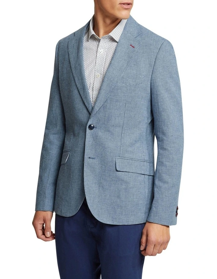 Oxford Milton Unlined Blazer In Blue 5 Oxford Milton Unlined Blazer In Blue - Image 3