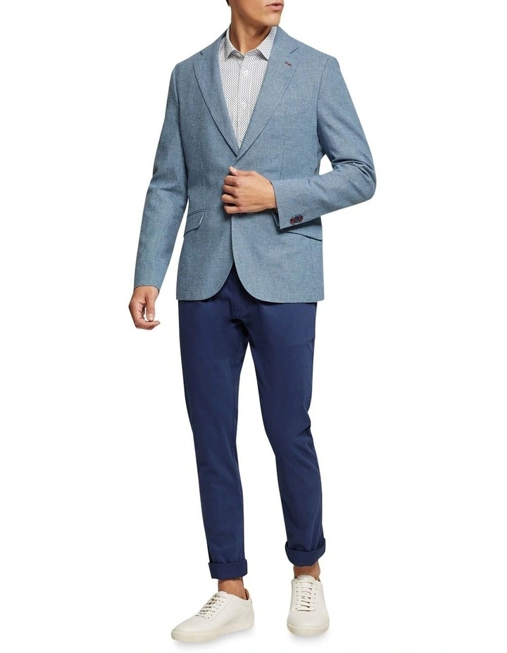 Oxford Milton Unlined Blazer In Blue 7 Oxford Milton Unlined Blazer In Blue - Image 5