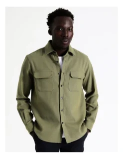 Tolga Textured Ls Overshirt In Green 11 Tolga Textured Ls Overshirt In Green -Gant Shop 956561140 3 720x928